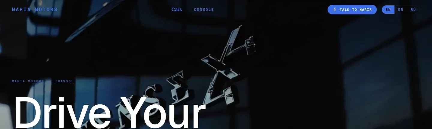 Maria Motors — homepage